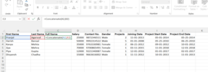 Concatenate function of excel - my data road.